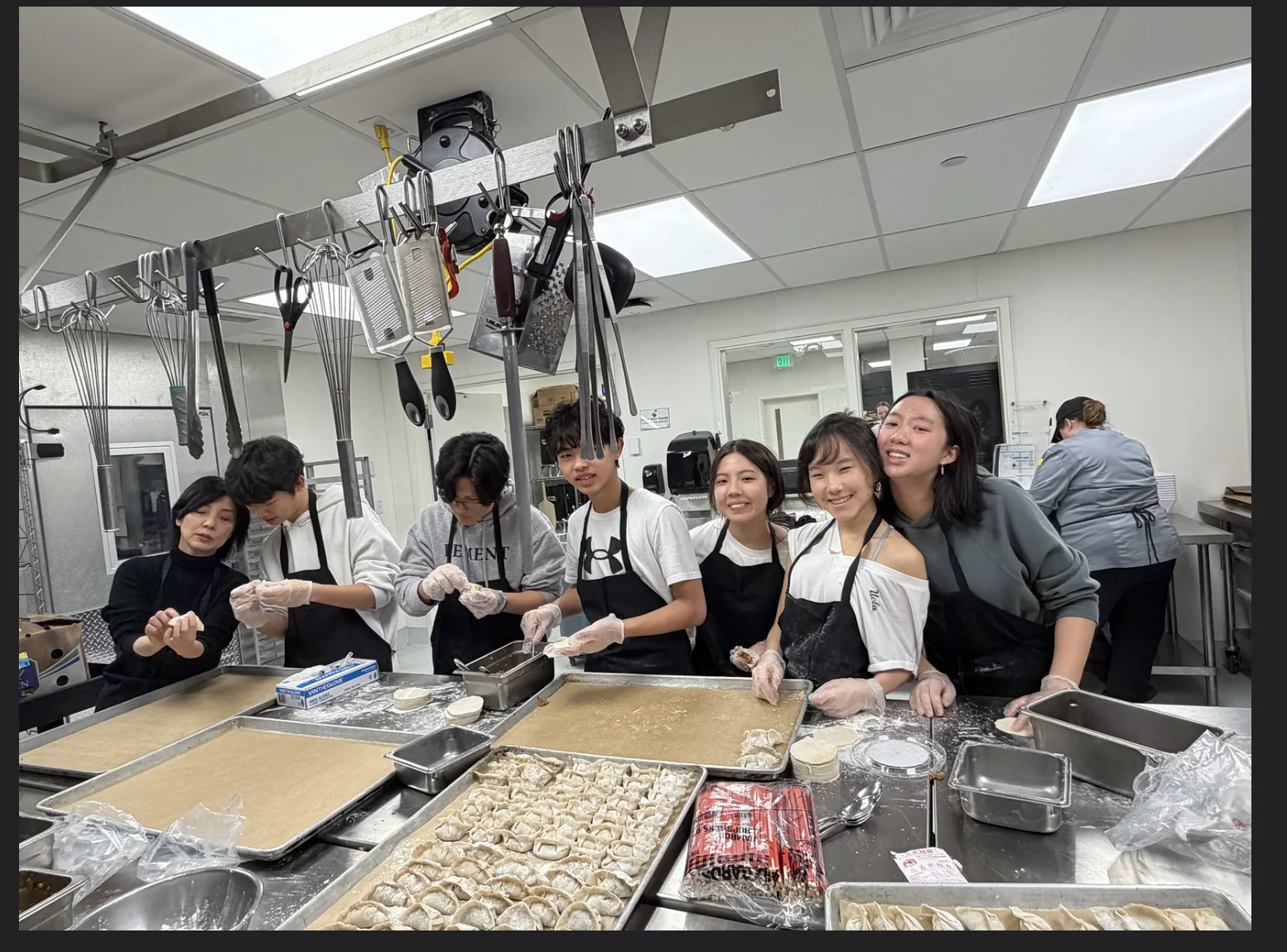Preparing food together